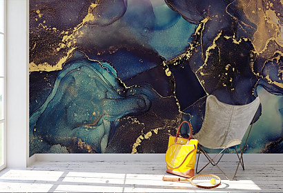 Fototapeta Blue gold 